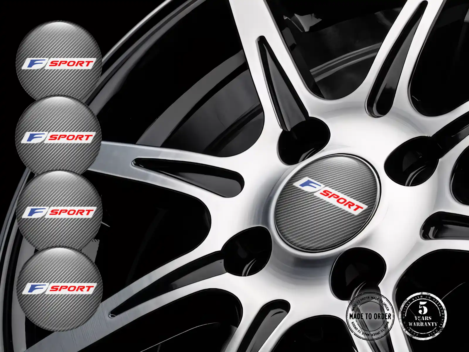 Lexus Logo Autocollants Roues Édition Époxy de Qualité